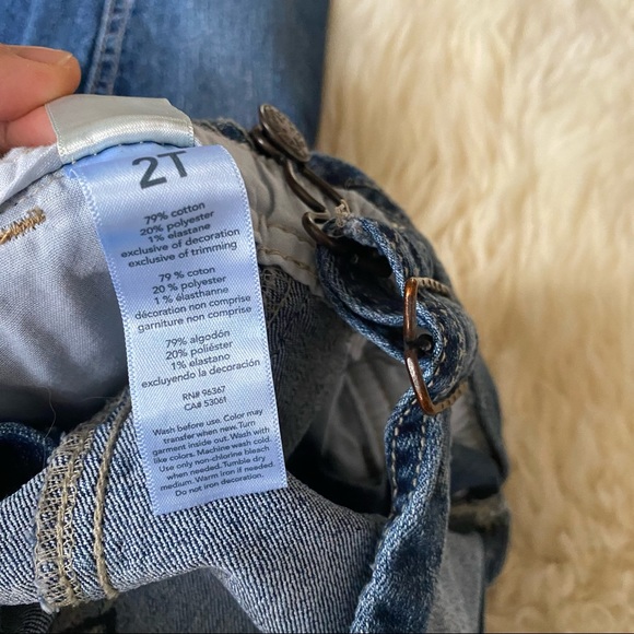 Osh Kosh B”Gosh Denim Overalls 2T - Picture 5 of 8